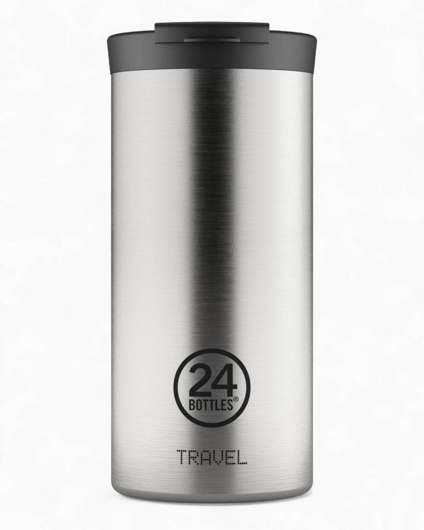 24Bottles Travel Tumblr Termos 600ml Brushed Steel