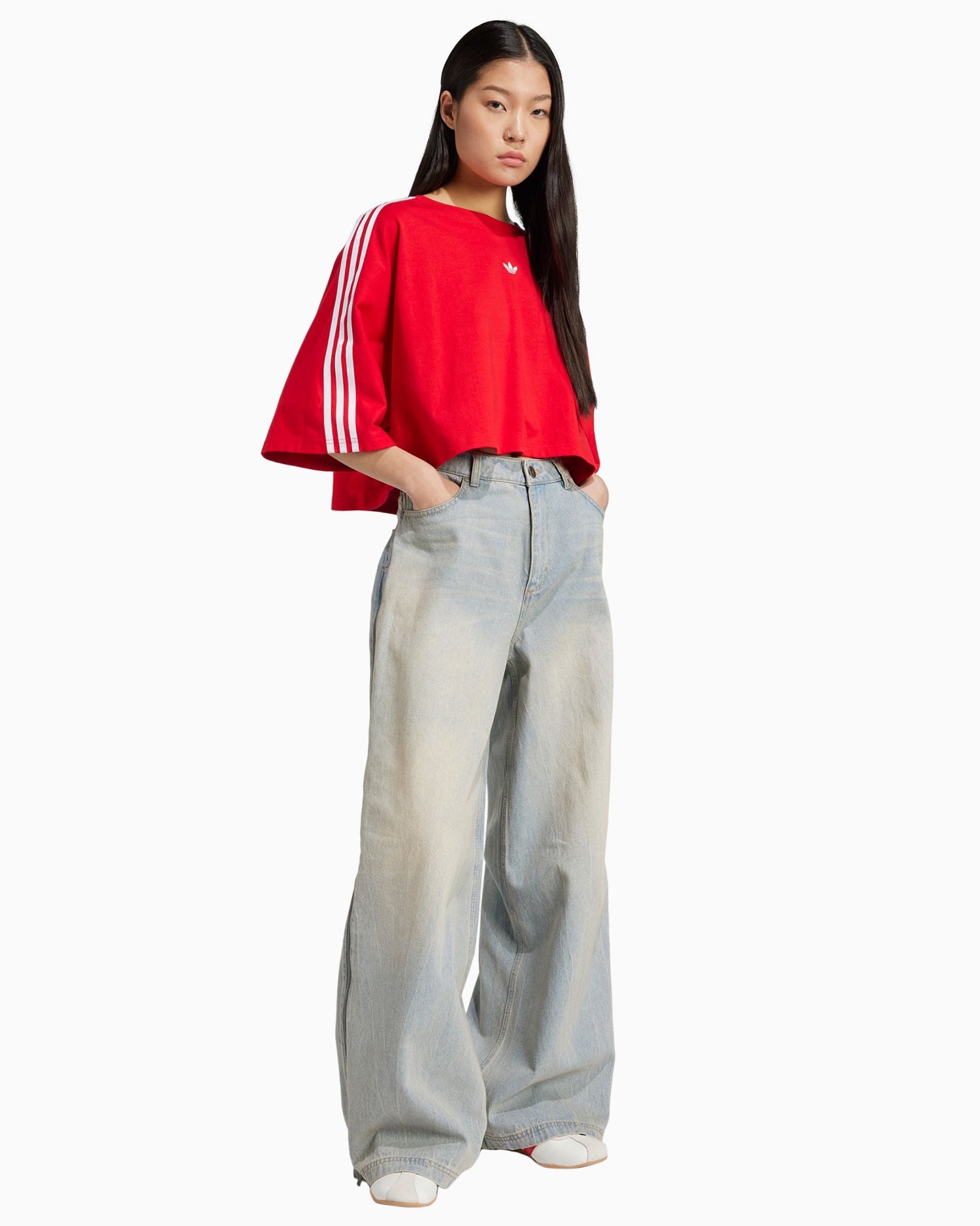 adidas Originals Adilenium Season 3 Zip Washed Kadın Denim Pantolon