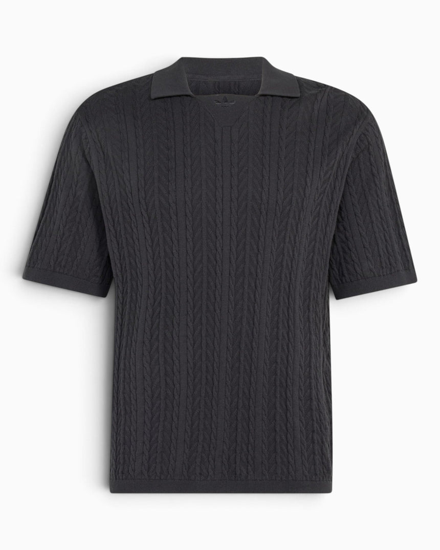 adidas Originals Cable Knit Football Jersey Utility Black
