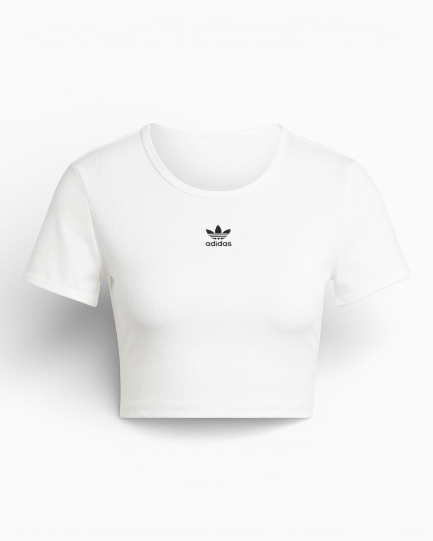 adidas Originals Essentials Ribbed Kadın T-Shirt White