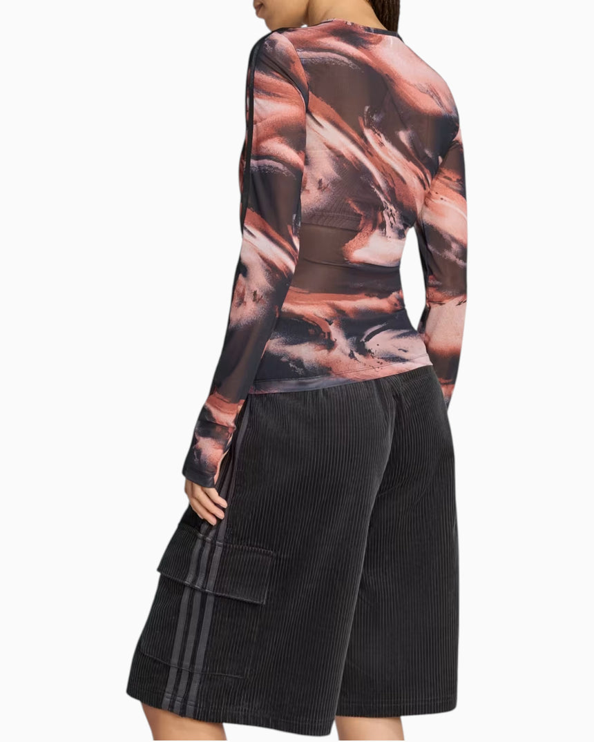Graphic Mesh Kadın T-Shirt