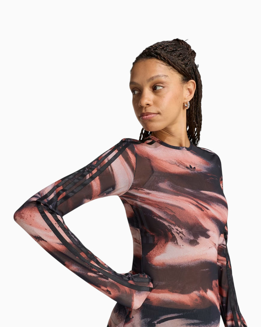 Graphic Mesh Kadın T-Shirt