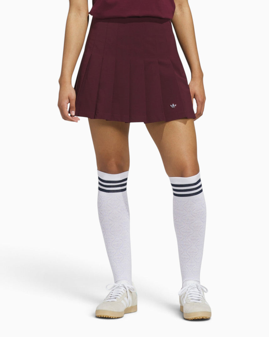 adidas Originals Originals Pleated Skort Kadın Şort Etek Maroon