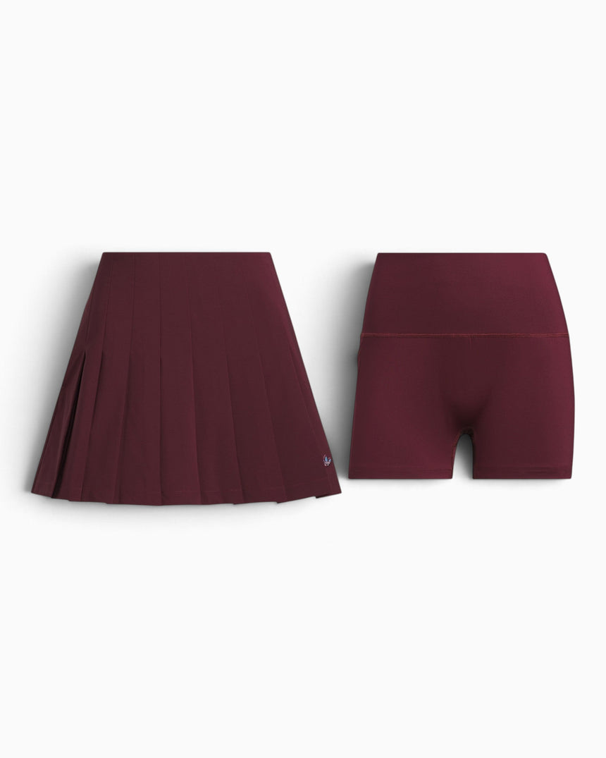 adidas Originals Originals Pleated Skort Kadın Şort Etek Maroon