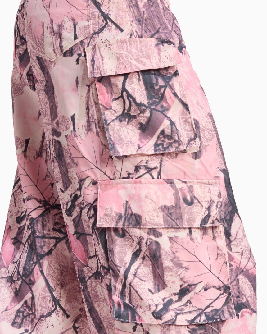 adidas Originals Leaf Camo Print Satin Cargo Kadın Pantolon