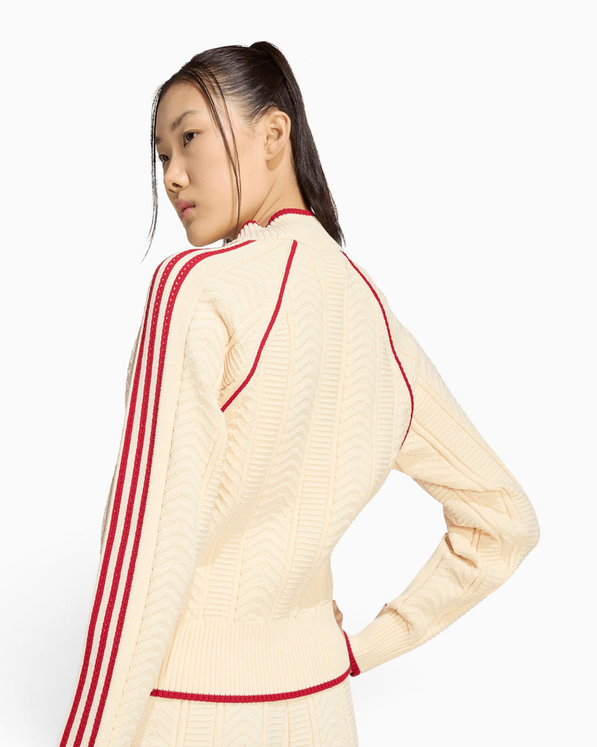 adidas Originals SST Track Top Kadın Hırka Warm Vanilla/Team Victory Red