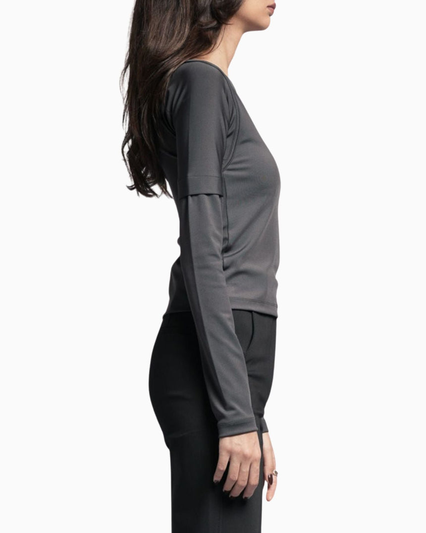 Alt Üst Double Sleeve Kadın Top