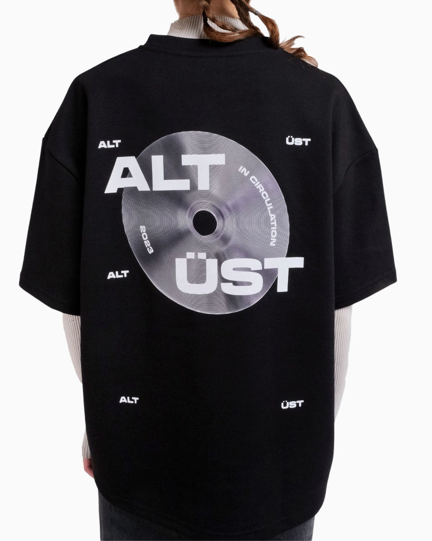 Alt Üst Grid T-Shirt