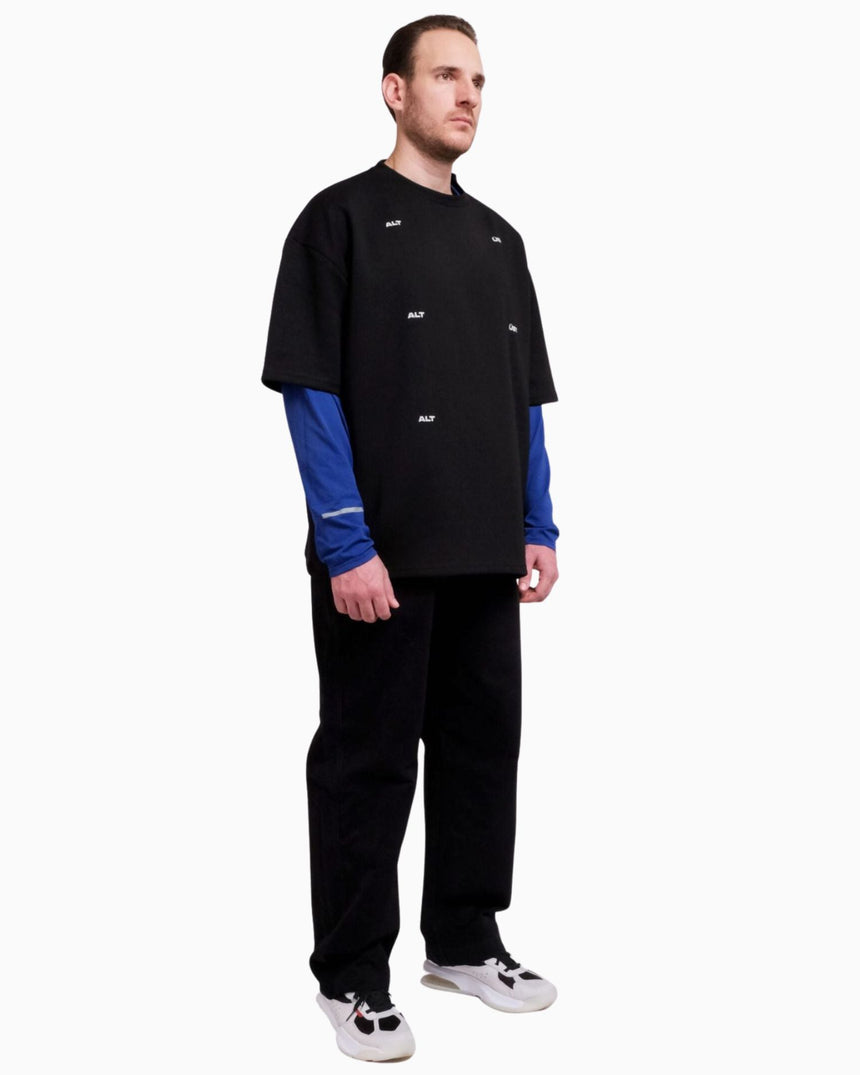 Alt Üst Grid T-Shirt