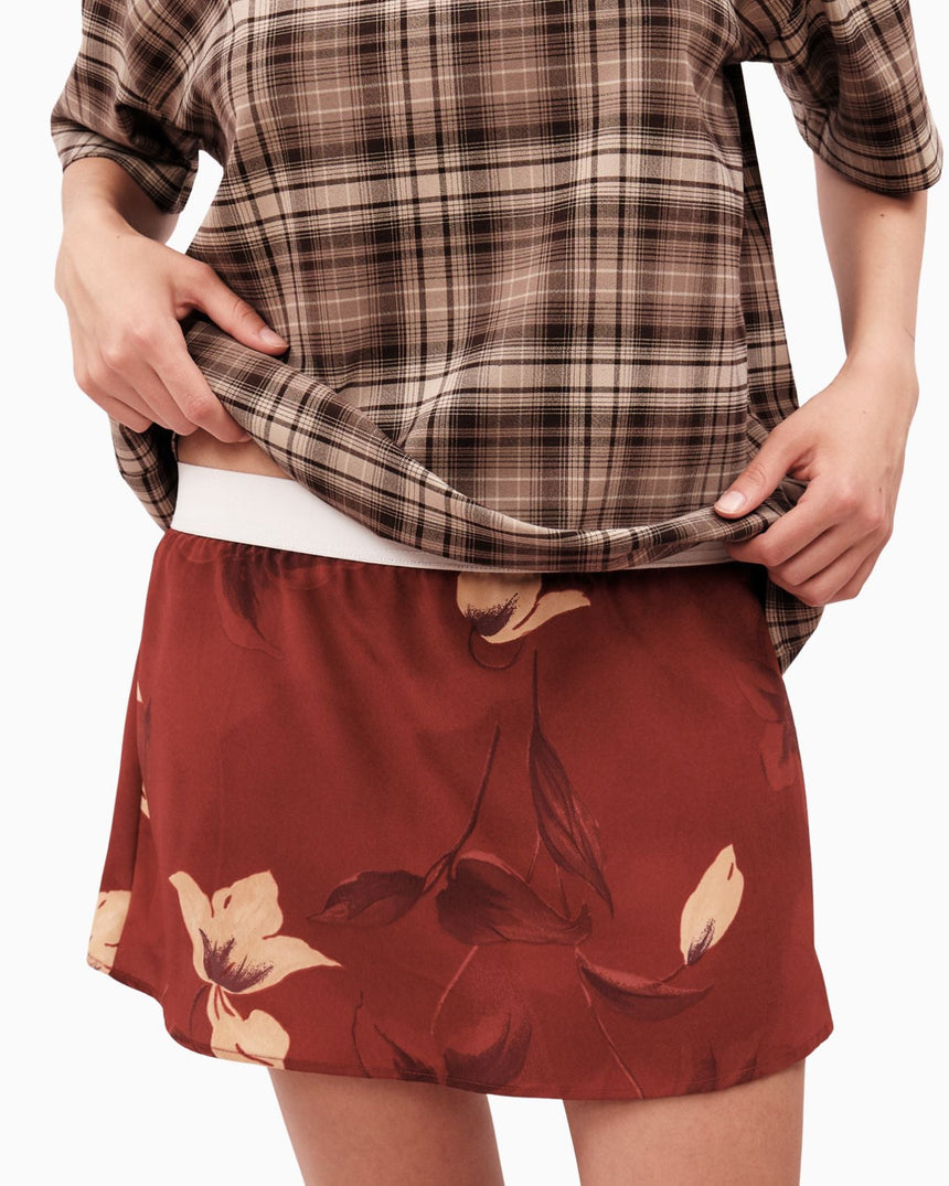 Alt Üst Plaid Polo T-Shirt