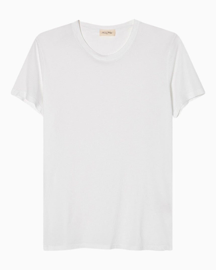 American Vintage Decatur Erkek T-Shirt Blanc