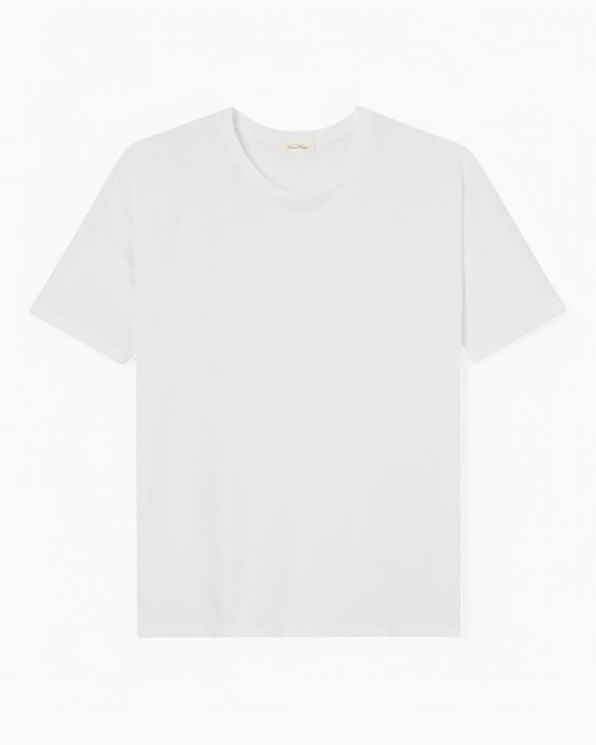 American Vintage Decatur Erkek T-Shirt Blanc