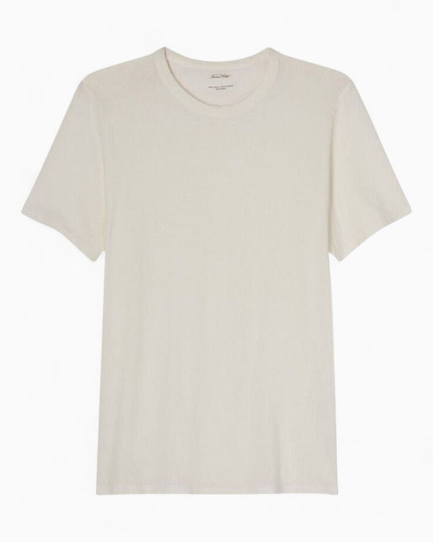 American Vintage Devon Erkek T-Shirt Blanc Casse