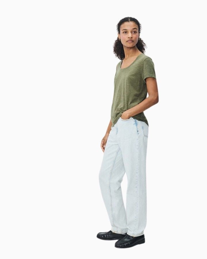 American Vintage Jacksonville Kadın U-Neck T-Shirt