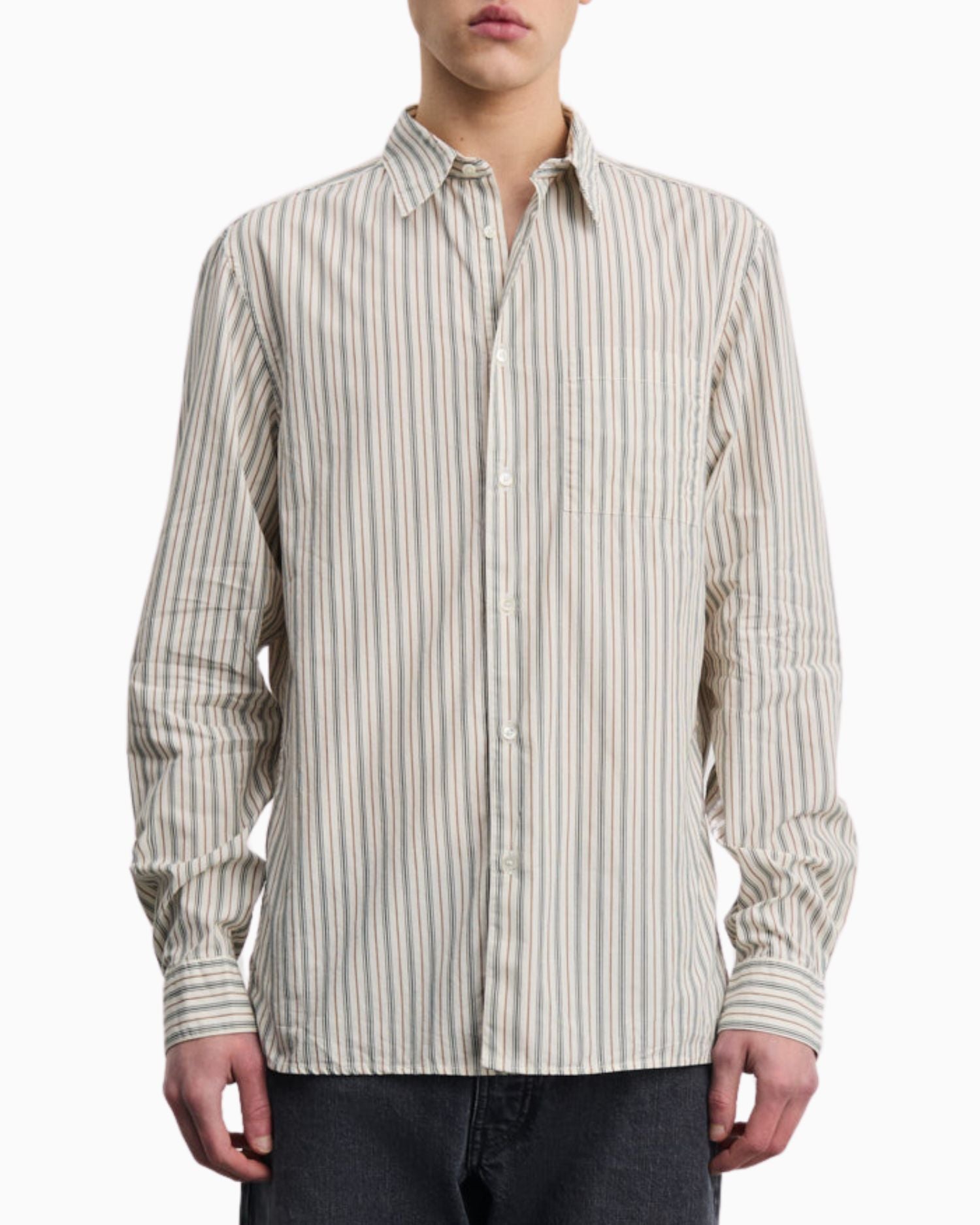Another Aspect ANOTHER Shirt 3.0 Small Green Stripe