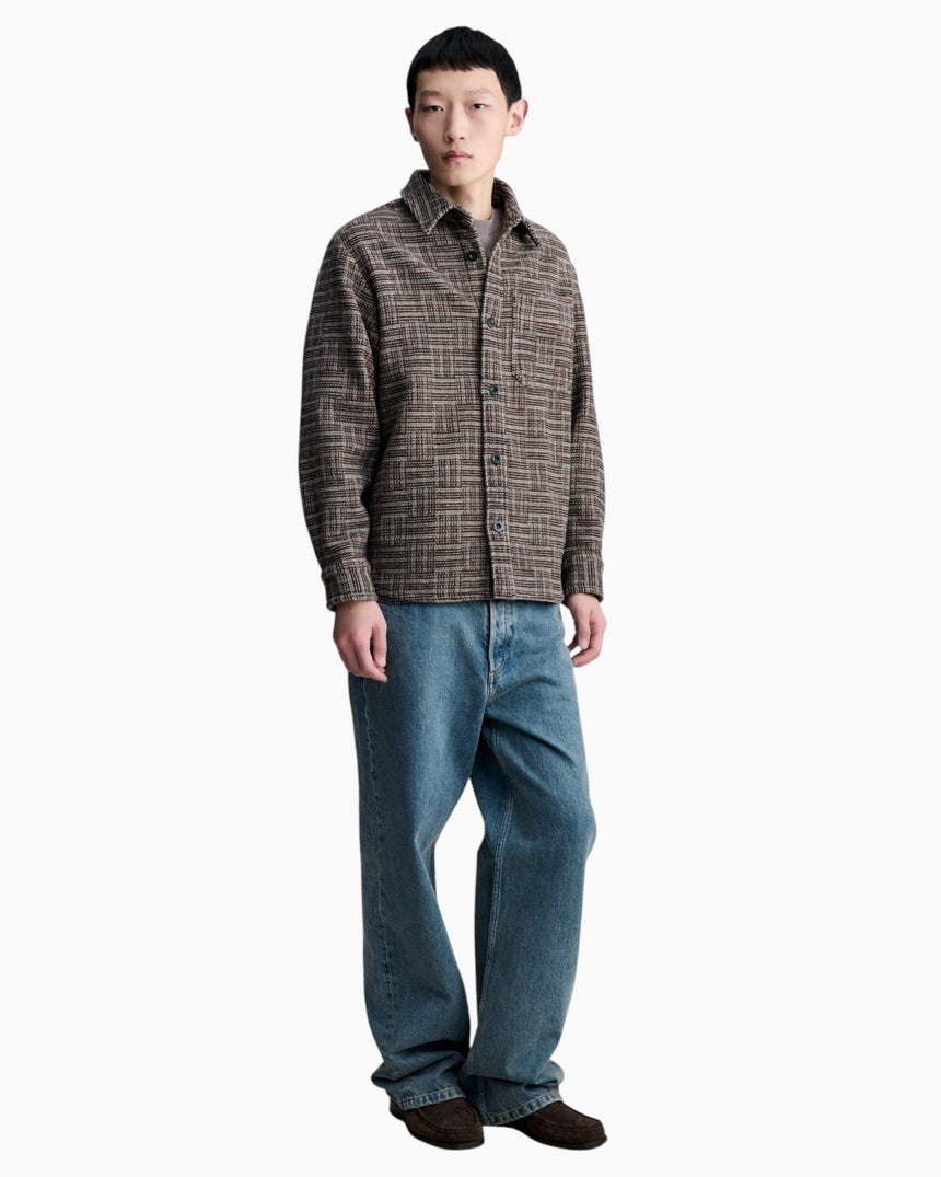 A.P.C. Baptiste Erkek Gömlek Ceket Gac Burgundy