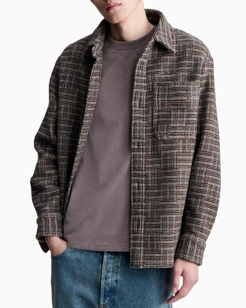 A.P.C. Baptiste Erkek Gömlek Ceket Gac Burgundy