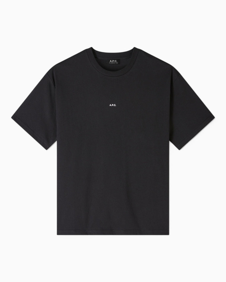 A.P.C. Boxy Micro Logo T-Shirt Noir/Blanc