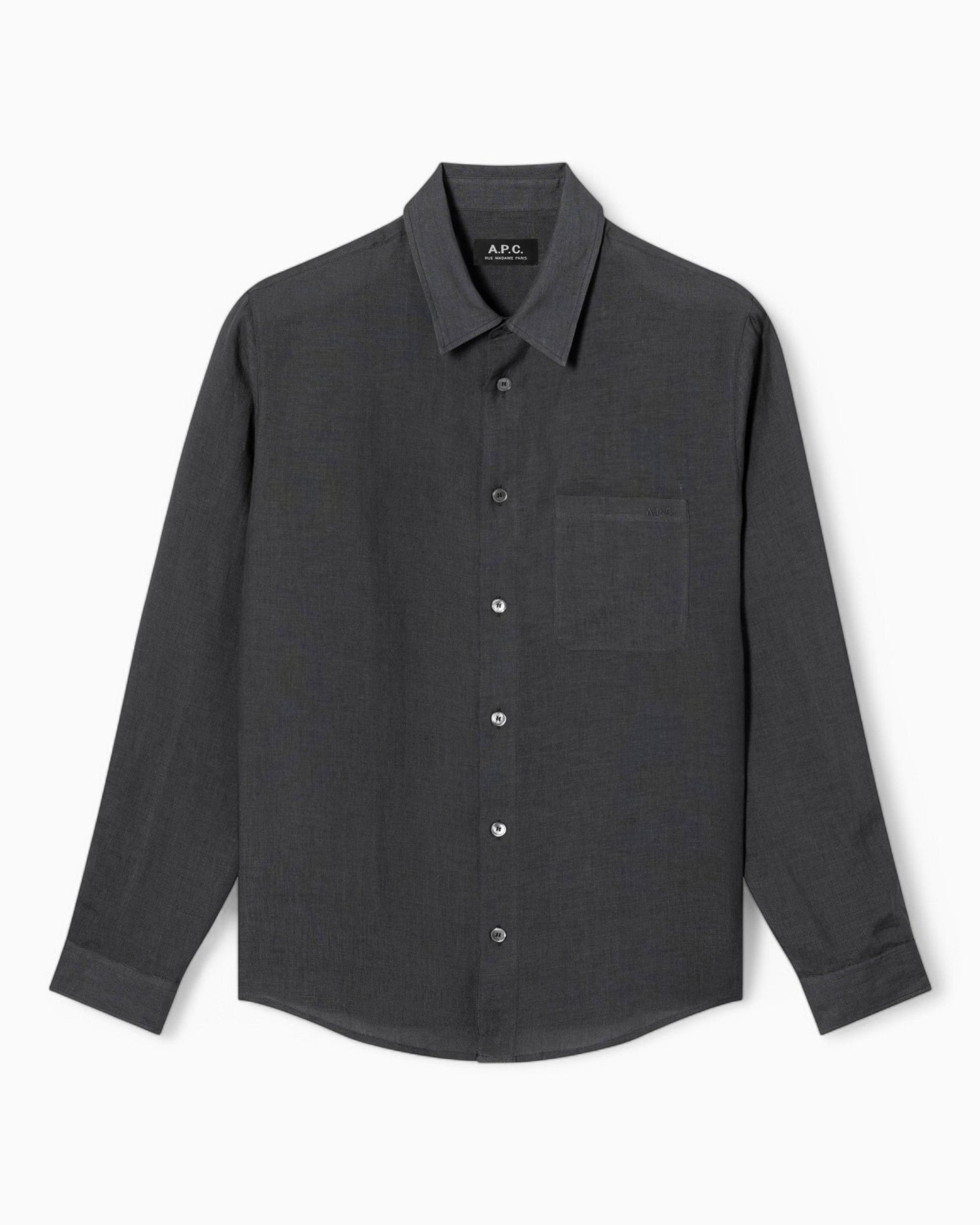 A.P.C. Cassel Logo Gömlek Anthracite