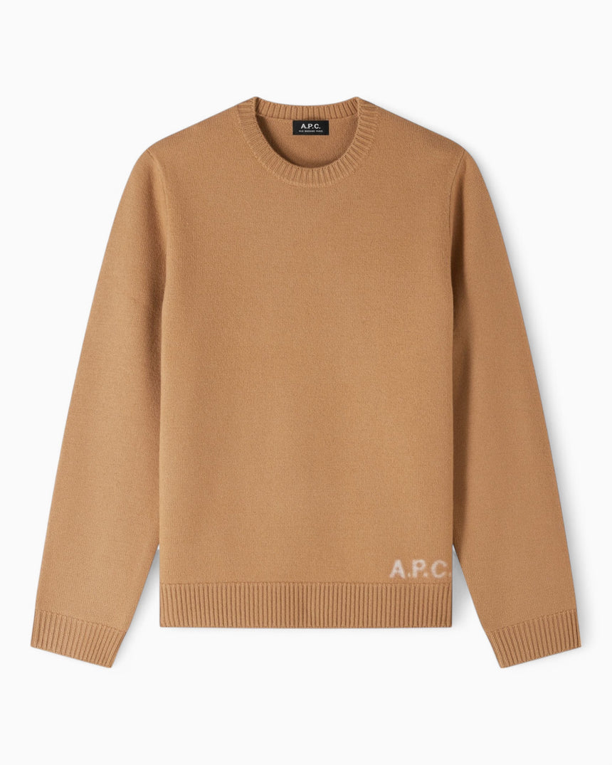 A.P.C. Edward Knit Erkek Kazak Camel