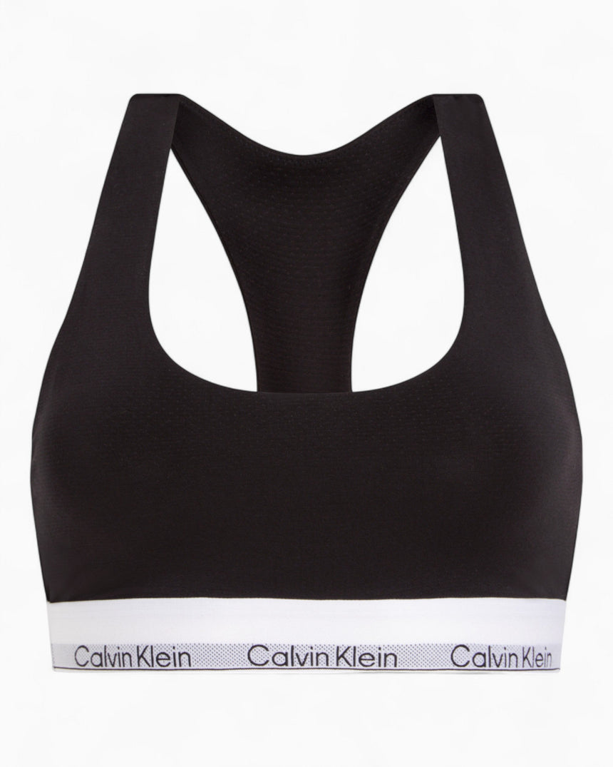 Calvin Klein Bralette Icon Modal Mesh - Kadın Black