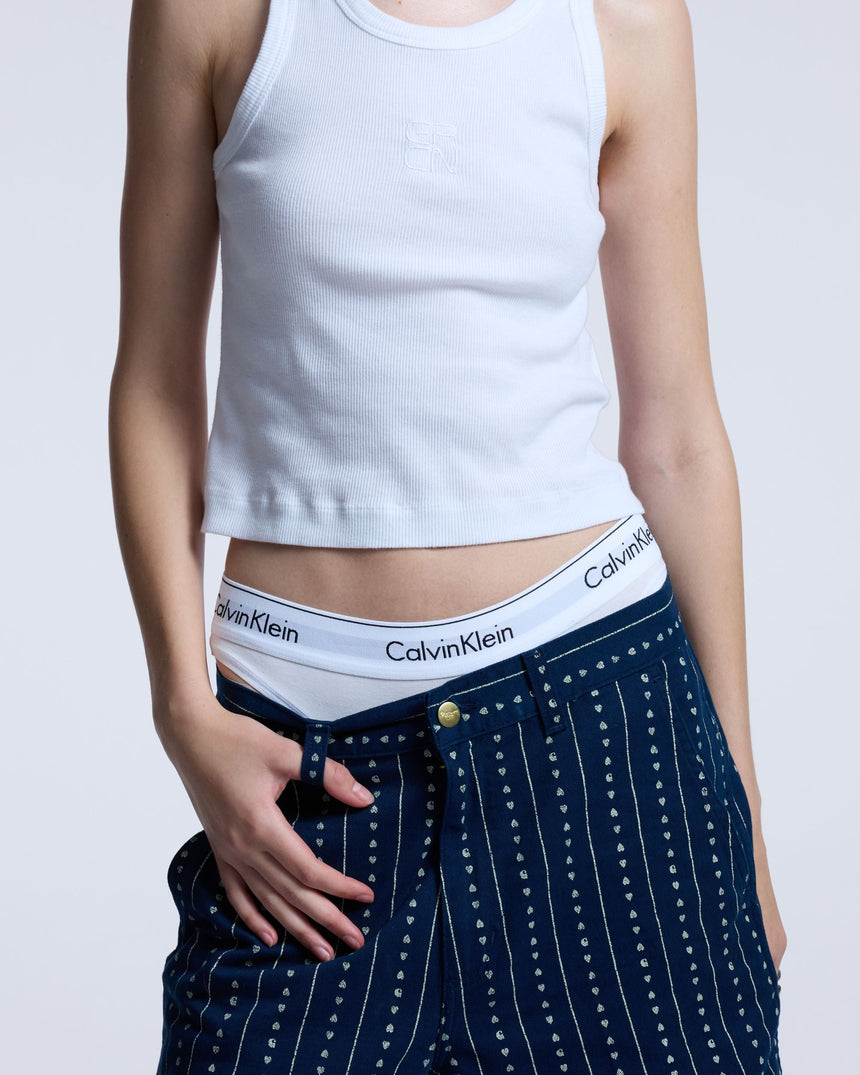 Calvin Klein High Leg Tanga Icon Cotton Modal - Kadın