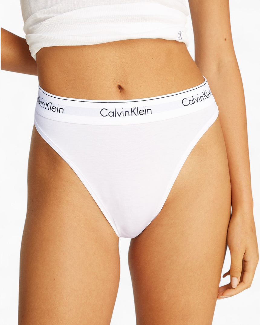 Calvin Klein High Leg Tanga Icon Cotton Modal - Kadın