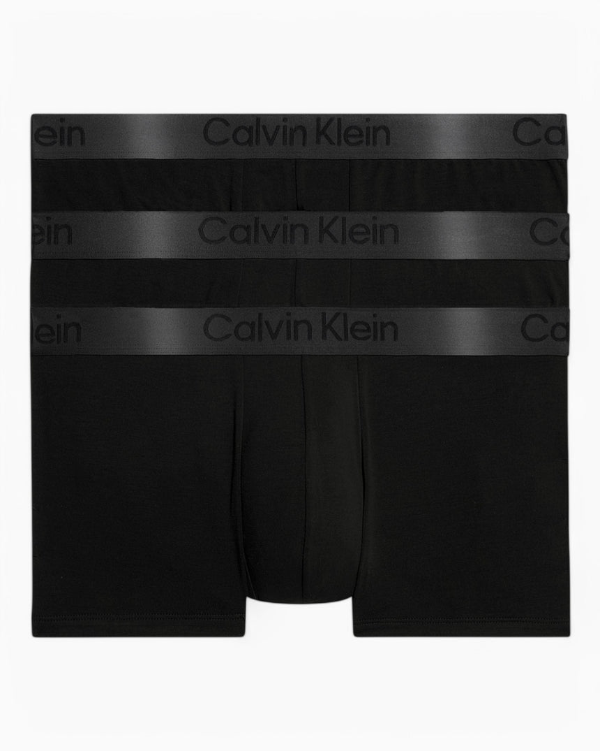 Calvin Klein Low Rise Trunk 3PK CK Black - Erkek Black/ Black/ Black