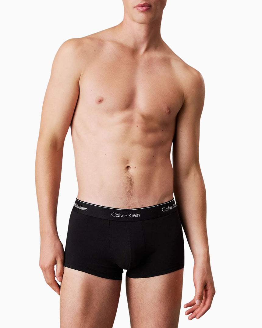Calvin Klein Low Rise Trunk 3PK Icon Cotton Stretch - Erkek