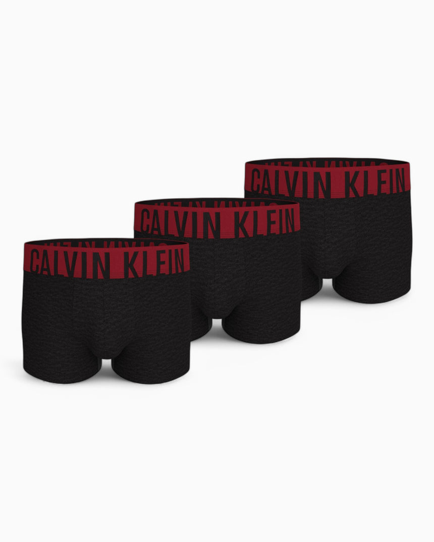 Calvin Klein Trunk 3PK Intense Power - Erkek B- Juneberry Wbs