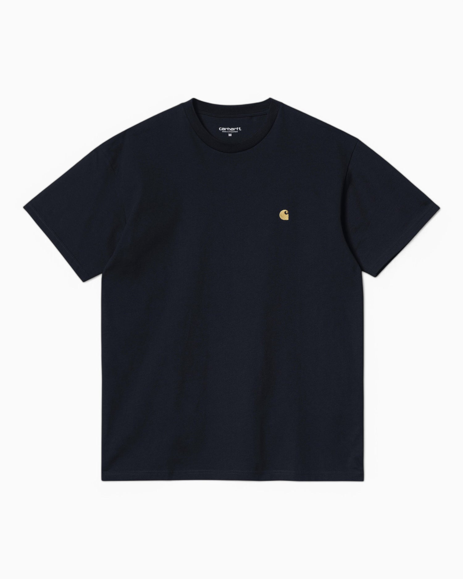 Carhartt WIP S/S Chase Erkek T-Shirt Dark Navy/Gold