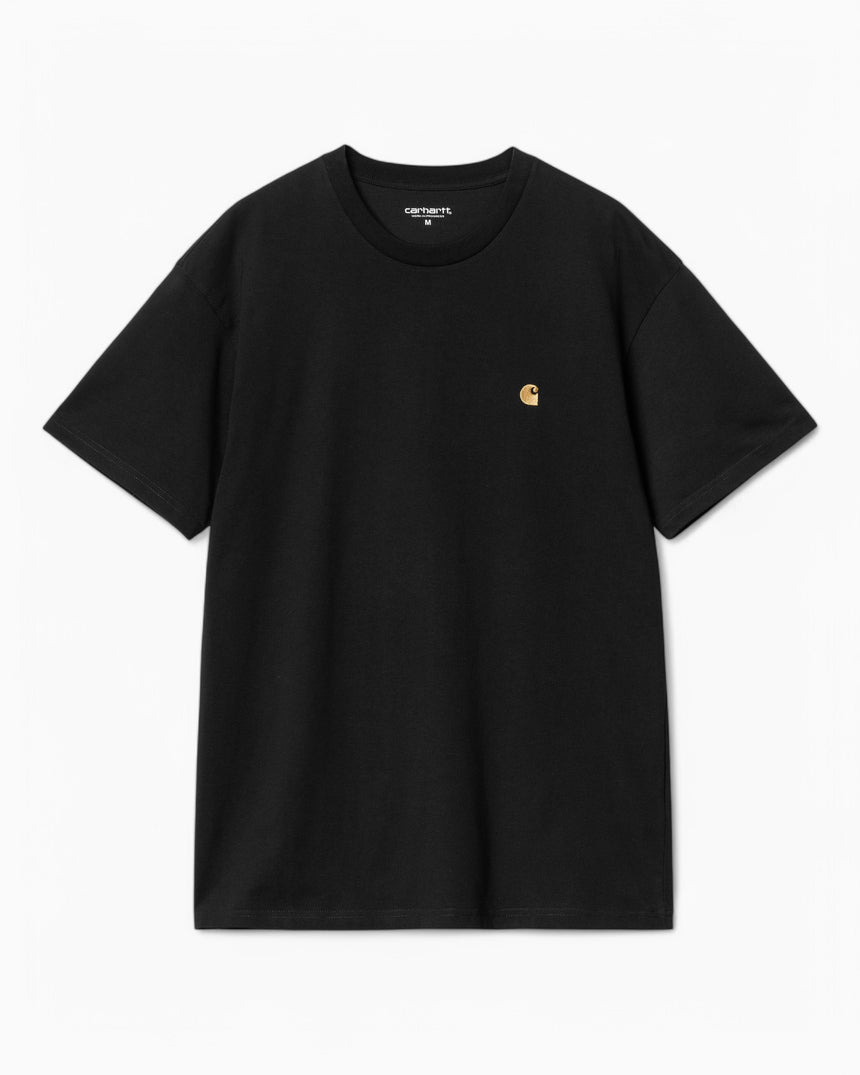 Carhartt WIP S/S Chase Erkek T-Shirt Black/Gold