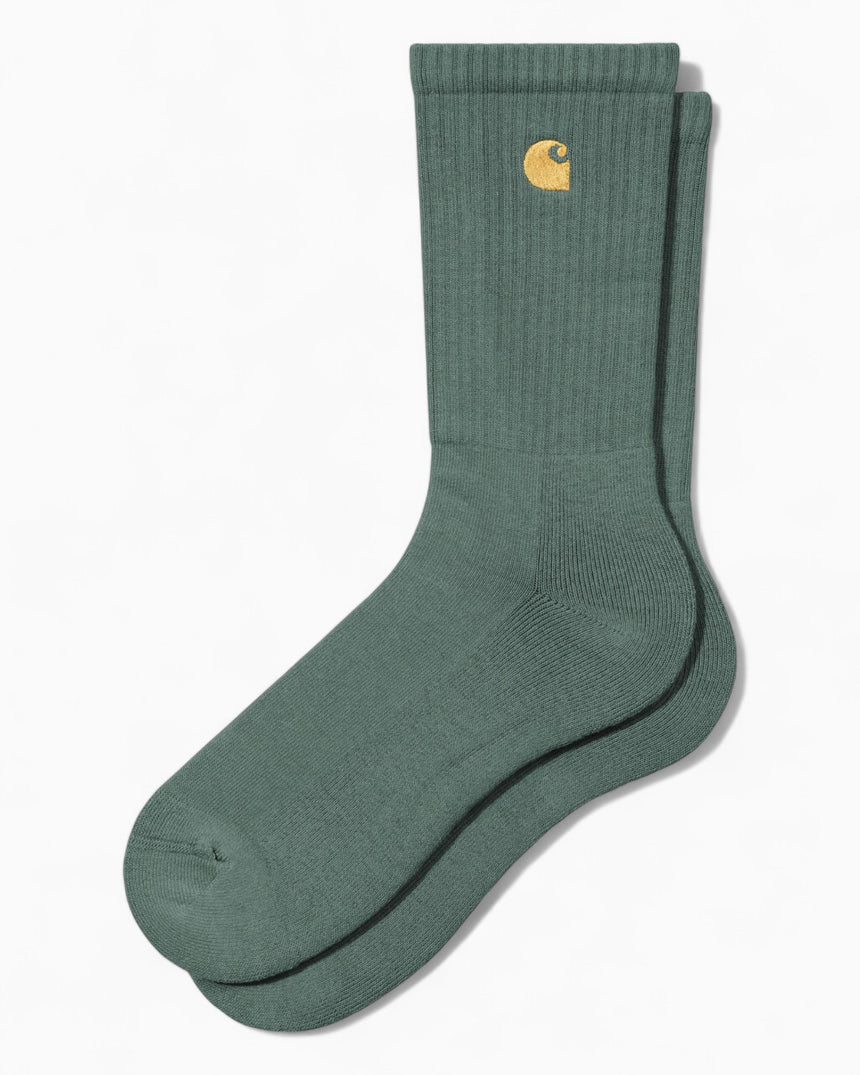 Carhartt WIP Chase Socks Silver Pine/Gold