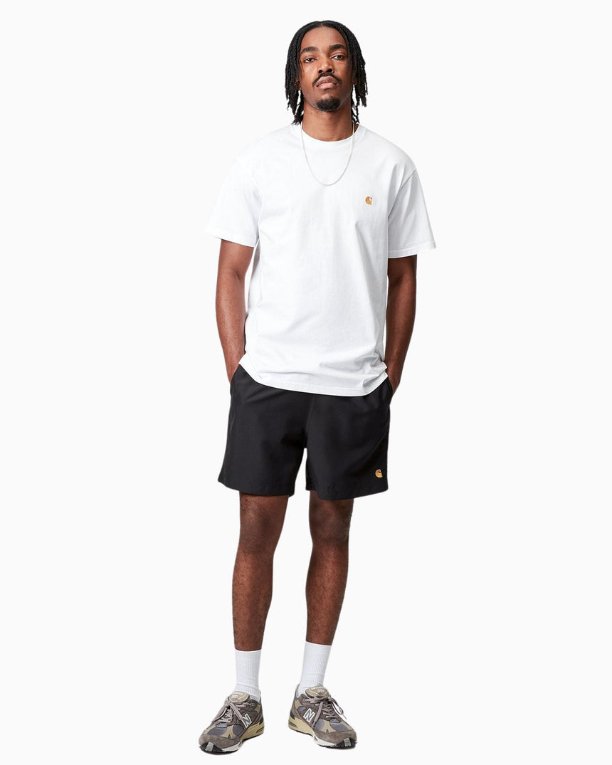 Carhartt WIP Chase Swim Trunks Black/Gold