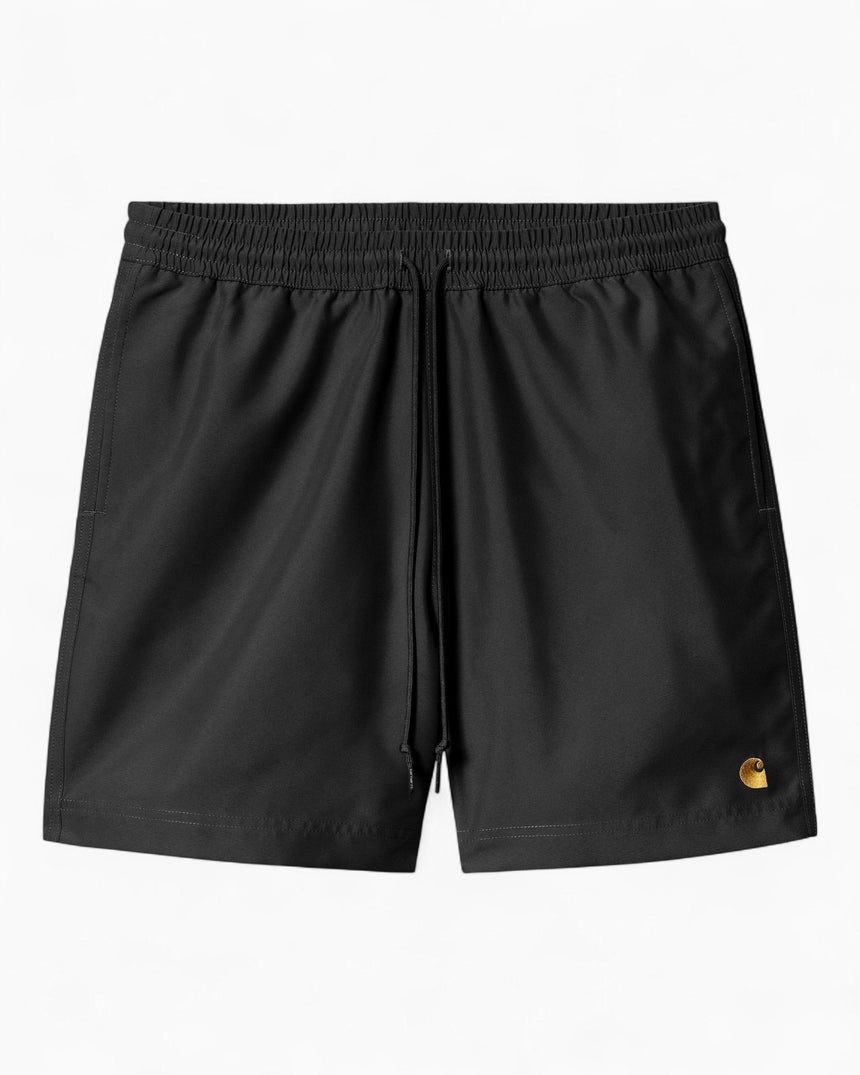 Carhartt WIP Chase Swim Trunks Black/Gold