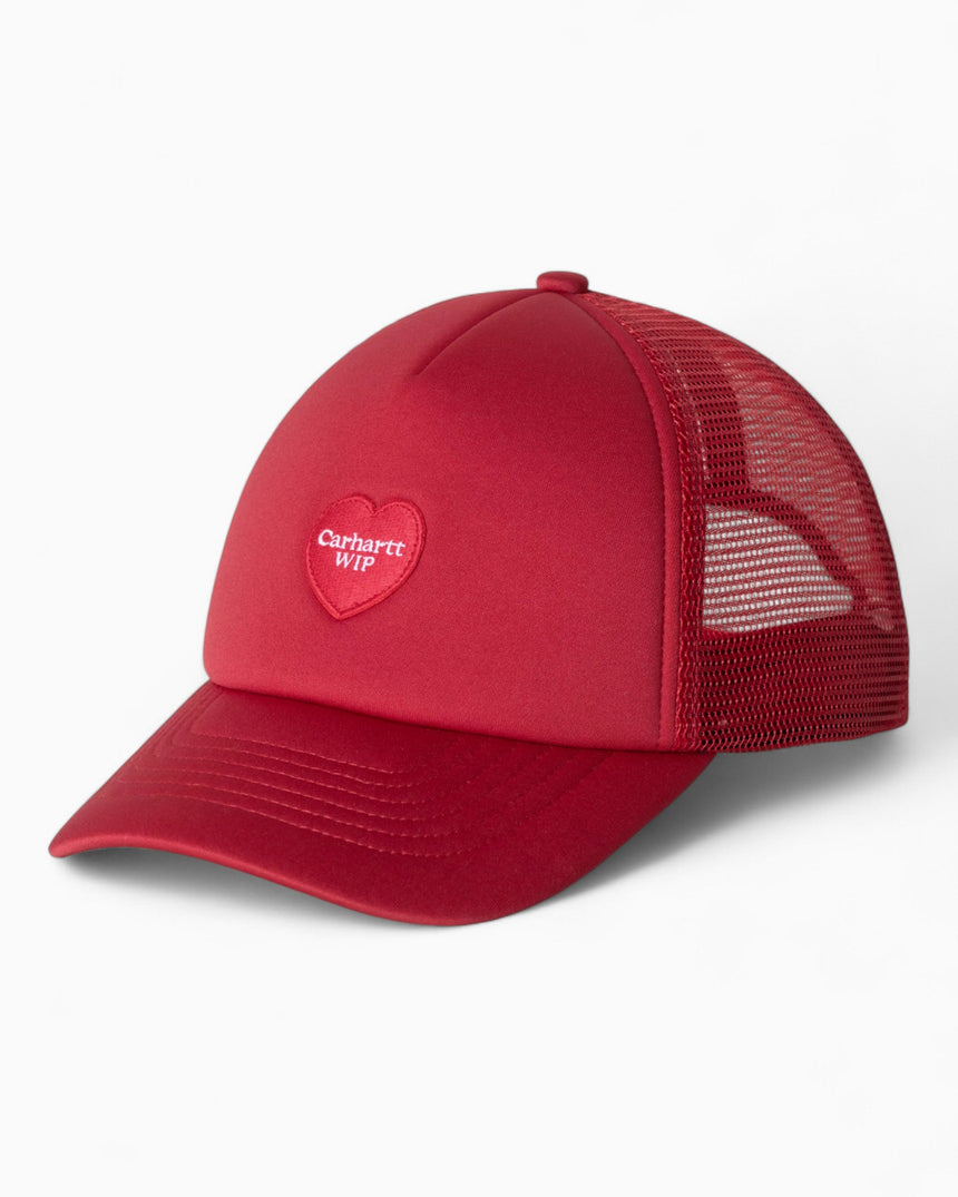 Carhartt WIP Heart Patch Trucker Cap Scarlet