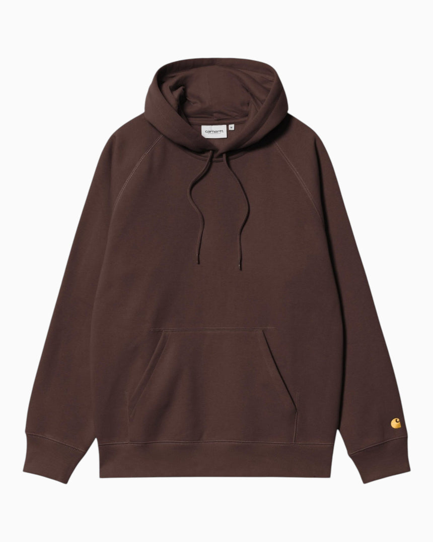 Carhartt WIP Hooded Chase Erkek Sweatshirt Palisander/Gold