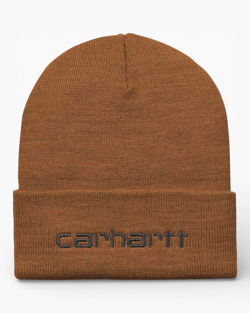 Carhartt WIP Script Beanie Deep H Brown/Black