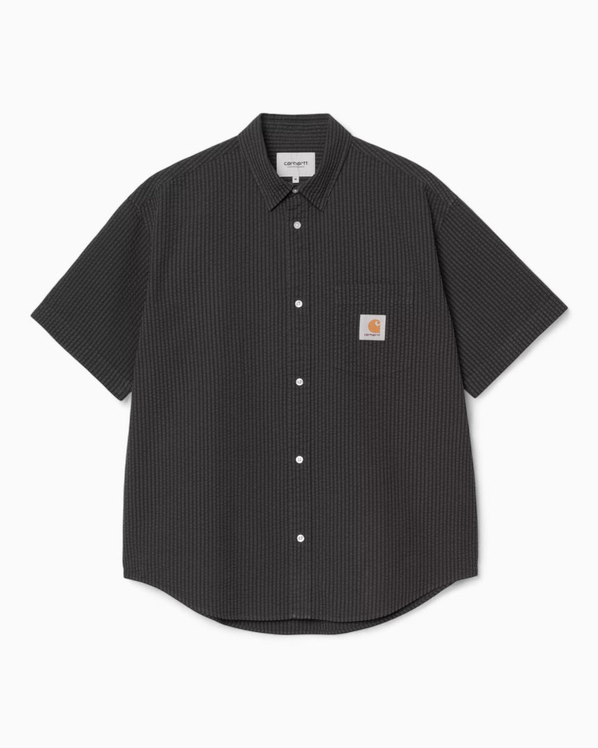 Carhartt WIP S/S Toland Erkek Gömlek Toland Stripe/Black