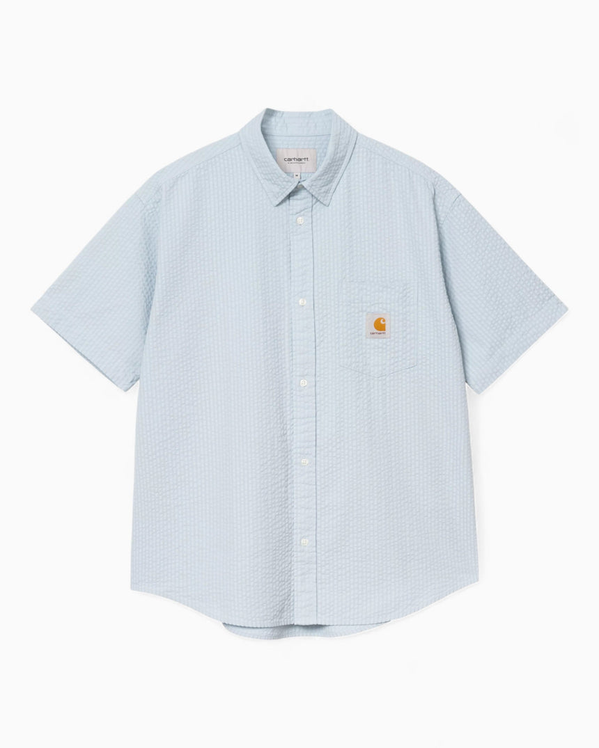 Carhartt WIP S/S Toland Erkek Gömlek Toland Stripe/Blue Fog