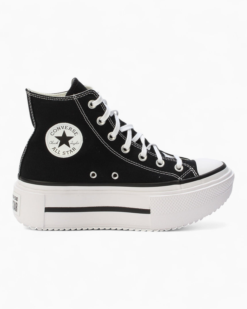 Converse Chuck Taylor All Star Lift Double Stack Kadın Sneaker Black/White/Black