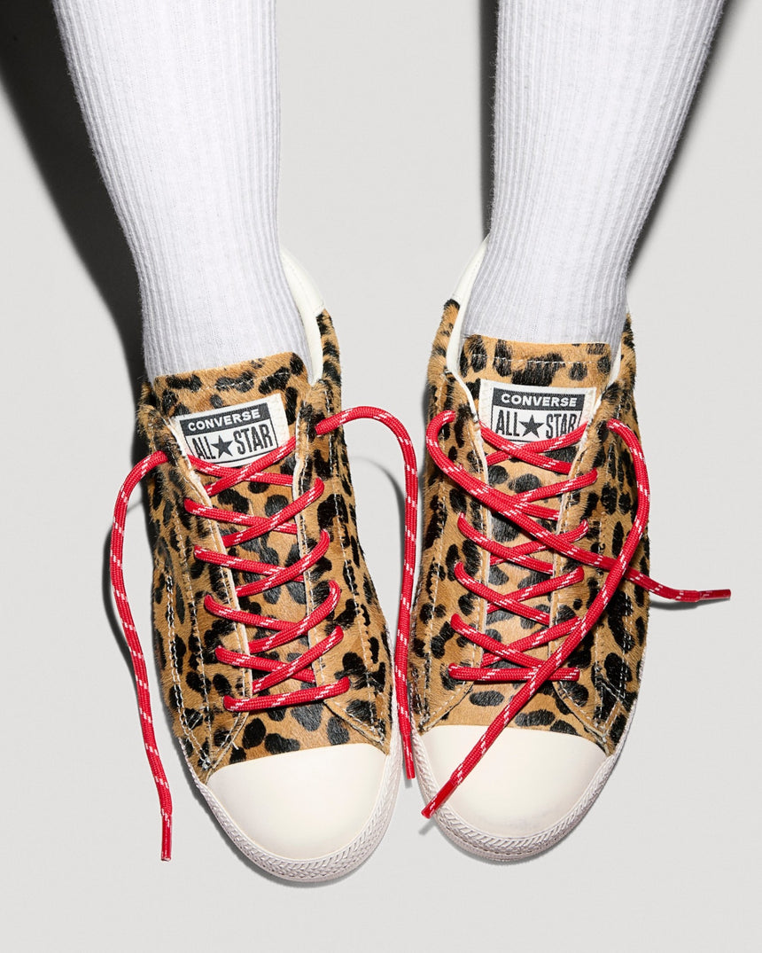 Converse Chuck Taylor Lo Leopard Pony Hair Kadın Sneaker