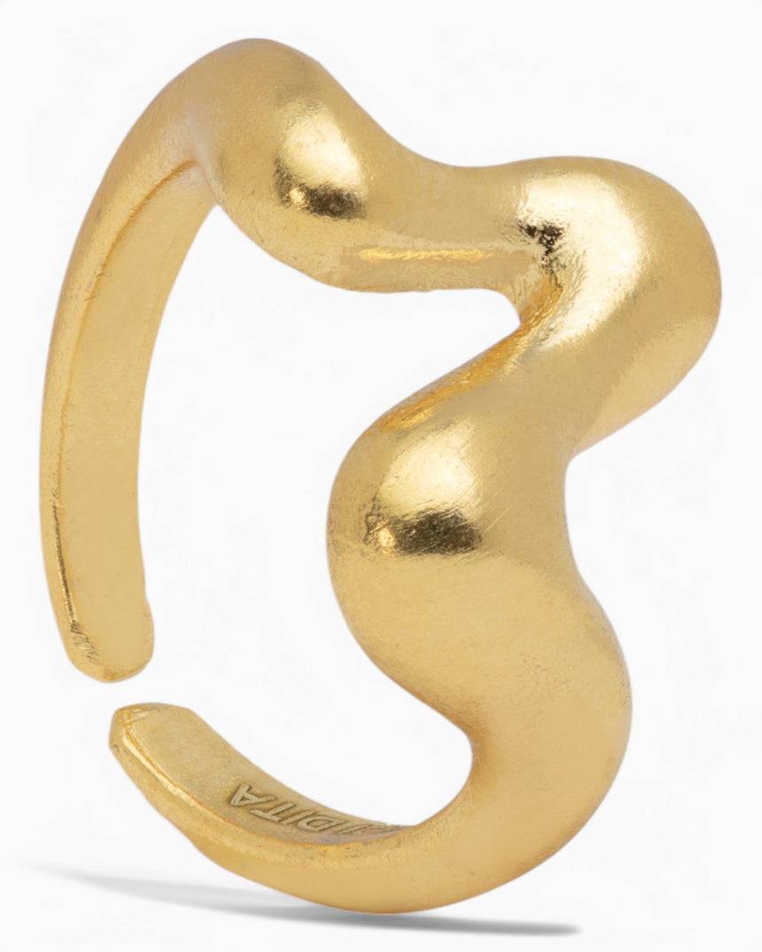Dieci Dita Bang Ring Gold
