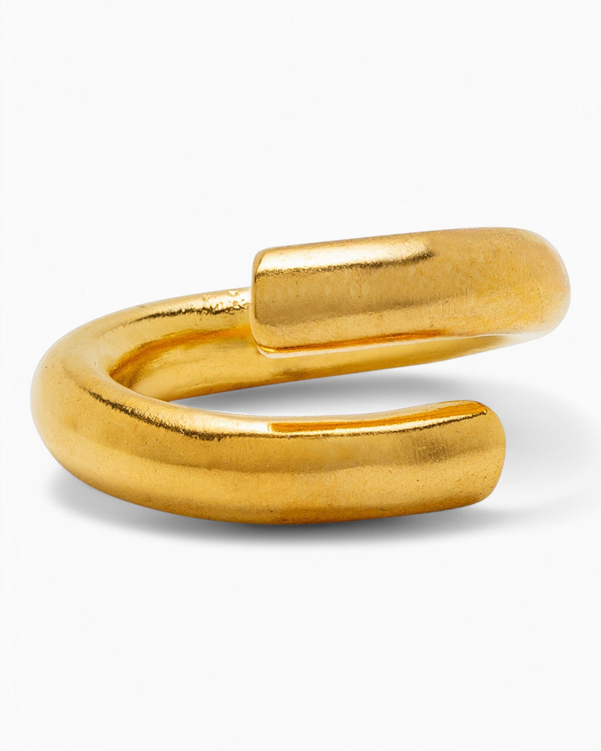 Dieci Dita Valve Ring Gold