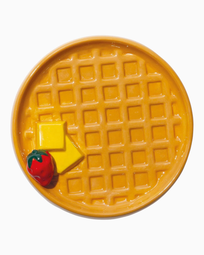 DOIY Design Good Morning Waffle Seramik Düzenleyici Sarı