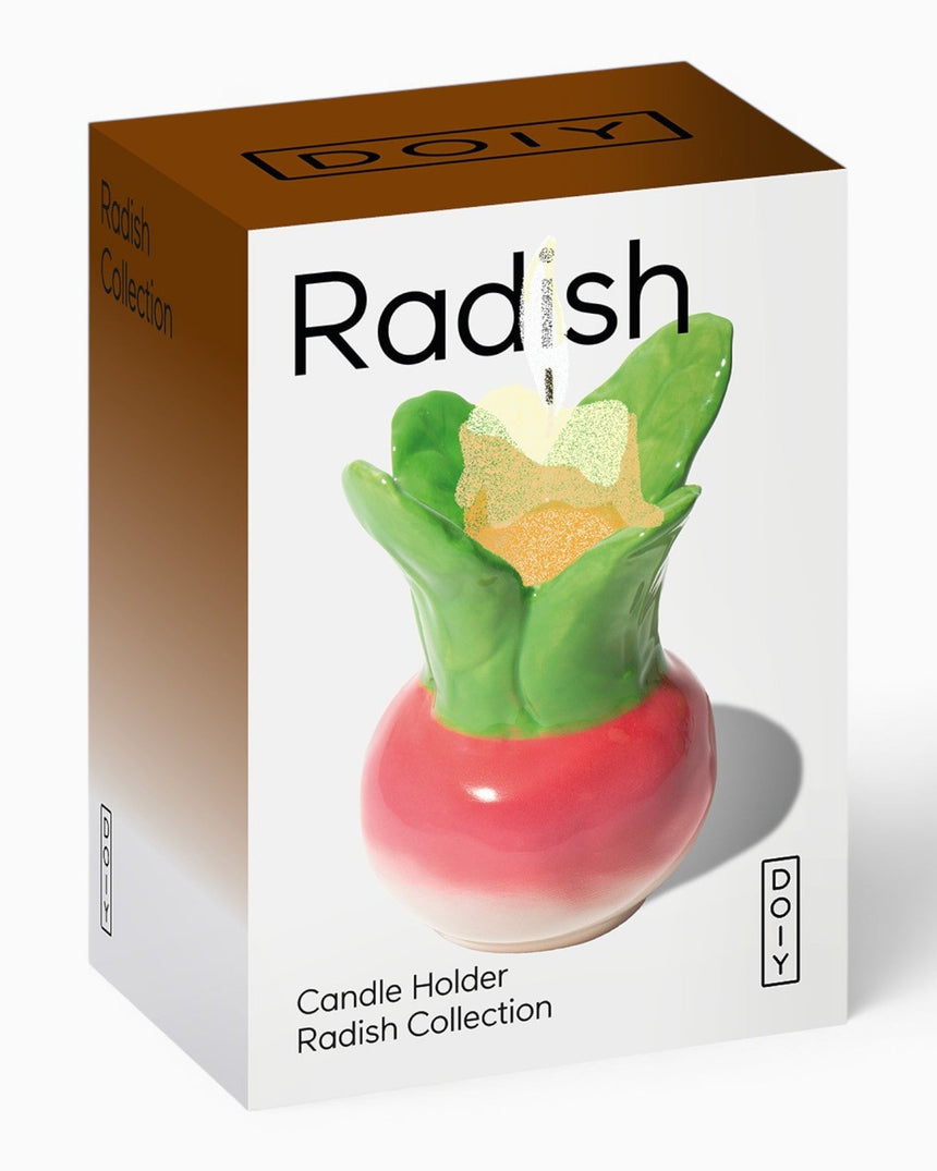 DOIY Design Radish Turp Şamdan Çok Renkli