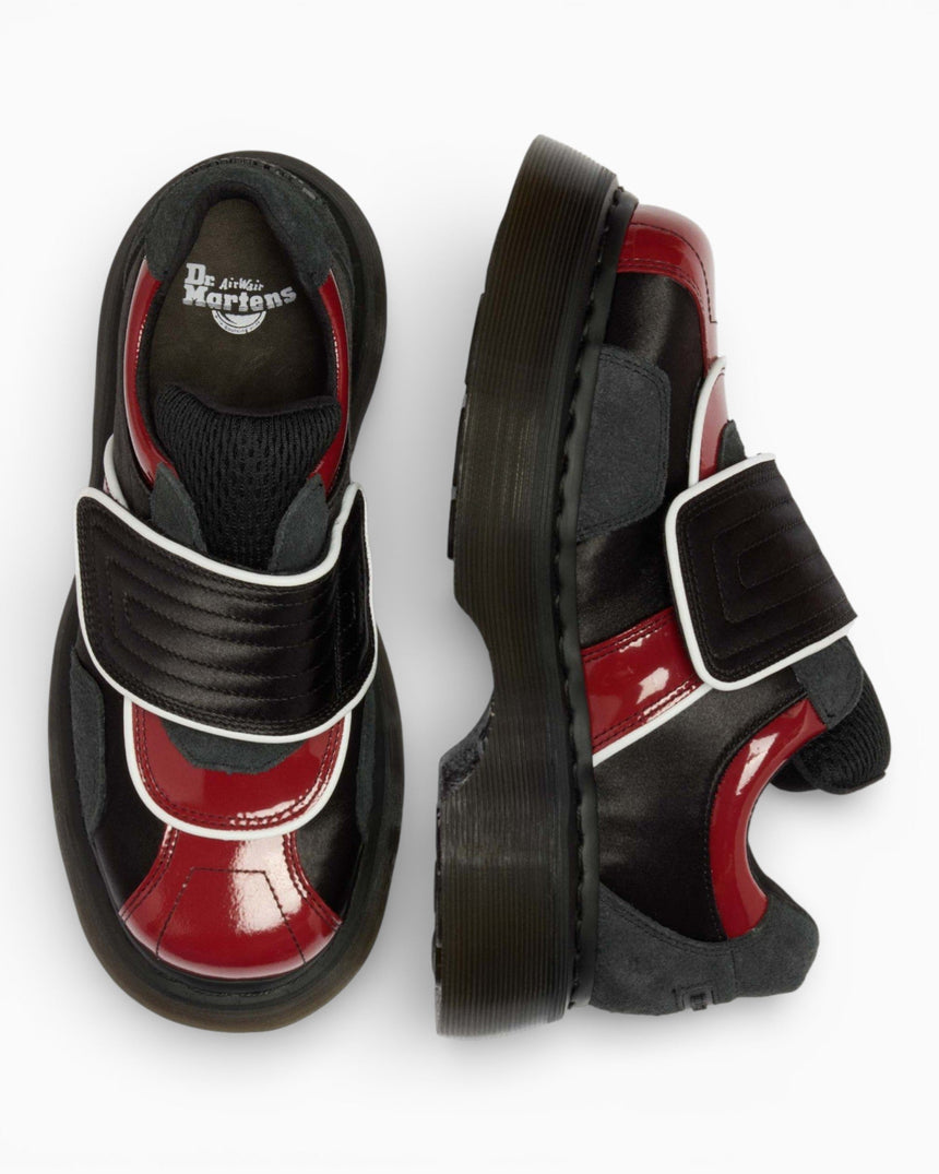 Dr. Martens Buzz Strap Kadın Ayakkabı Black/Scarlet Red