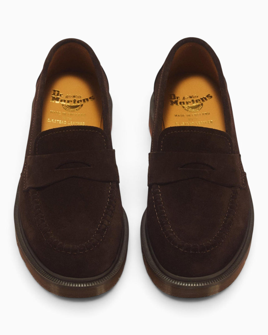 Dr. Martens Delapre Penny Repello Calf Suede Erkek Loafer Brindle Brown