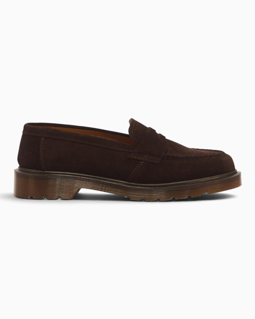 Dr. Martens Delapre Penny Repello Calf Suede Erkek Loafer Brindle Brown