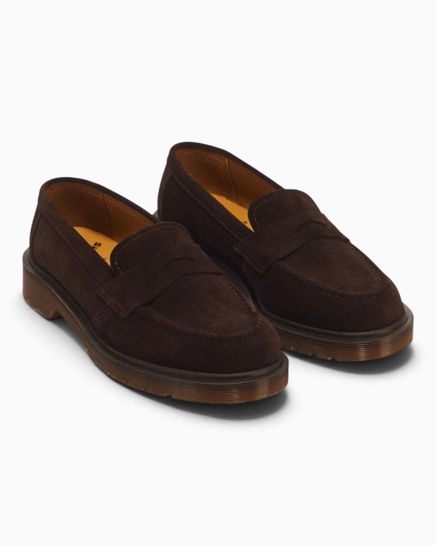 Dr. Martens Delapre Penny Repello Calf Suede Erkek Loafer Brindle Brown